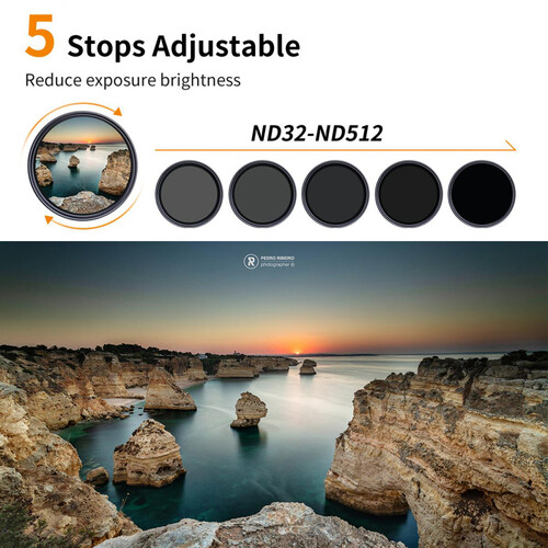 Filtro K&F Concept ND Variable ND32-512 Nano-X - Imagen 3