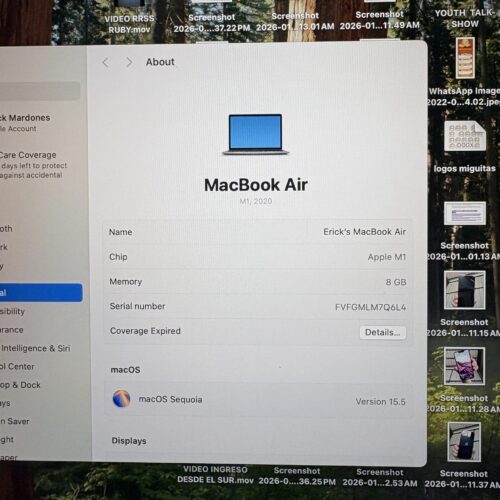 Apple MacBook Air 13” 2020 M1 256GB SSD Plata (Usado) | Excelente Funcionamiento - Imagen 9
