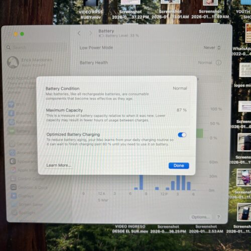 Apple MacBook Air 13” 2020 M1 256GB SSD Plata (Usado) | Excelente Funcionamiento - Imagen 10