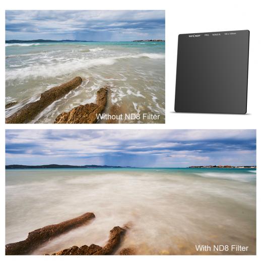 Filtro Cuadrado K&F Concept ND8 100x100mm Full Color | KF01.1145 - Imagen 2