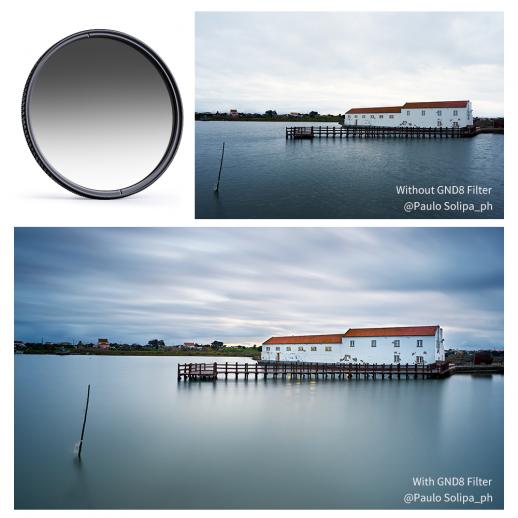 Filtro K&F Concept ND8 Degradado Suave Nano X | 49mm / 58mm / 67mm / 72mm / 77mm / 82mm - Imagen 2