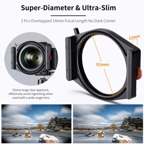 Kit Portafiltros K&F Concept Pro System 6 en 1 + CPL + ND1000 + ND8 Gradual - Imagen 3