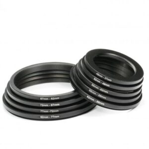 Set de Adaptadores K&F Concept Step Down para Filtros (9 Piezas)