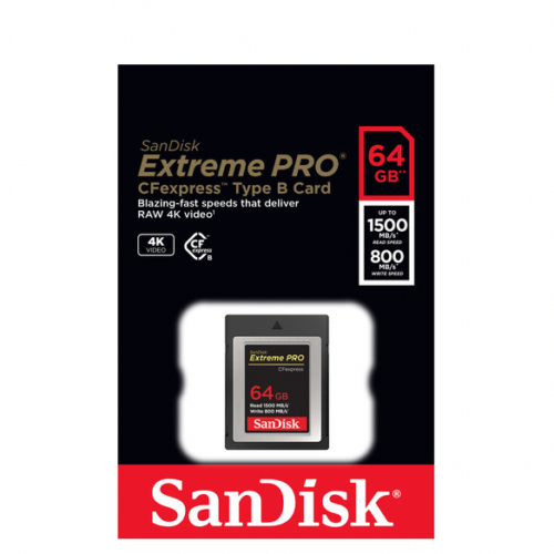 Memoria SanDisk Extreme PRO 64GB CFexpress Tipo B - Imagen 2