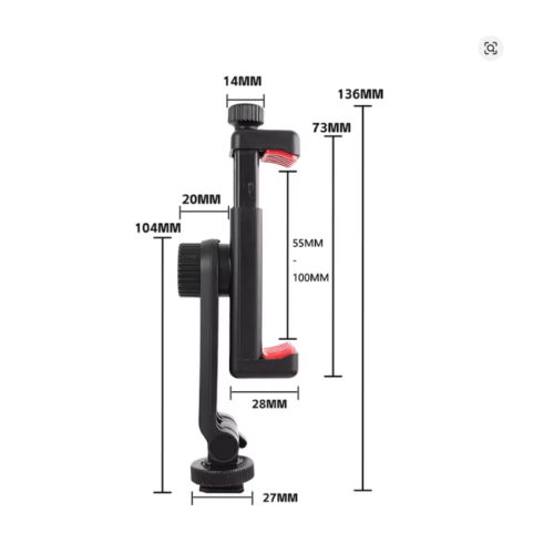 Soporte para Celular con Zapata | Montaje para Cámara y Trípode - Imagen 3